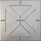 Ekena Millwork 19 5/8in. W x 19 5/8in. H Xander EnduraWall Decorative 3D Wall Panel Covers 2.67 Sq. Ft. WP20X20XACST - alternate 1